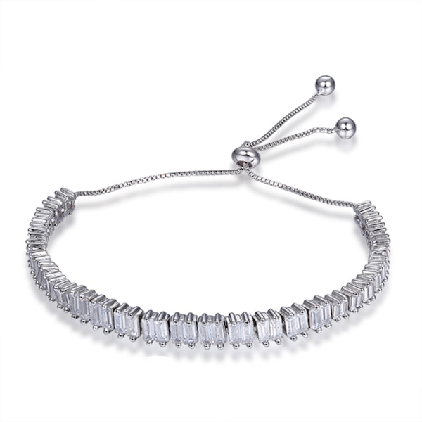 925 Sterling Sølv Perle Armbånd, Perle Kugle Armbånd, Justerbar