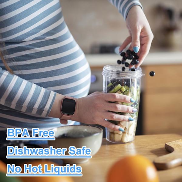 6 stk. udskiftningskopper til NutriBullet 600w 900w Blender med T