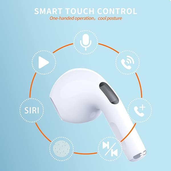 Trådløse ørepropper, Bluetooth 5.2 ørepropper med aktiv støydemping