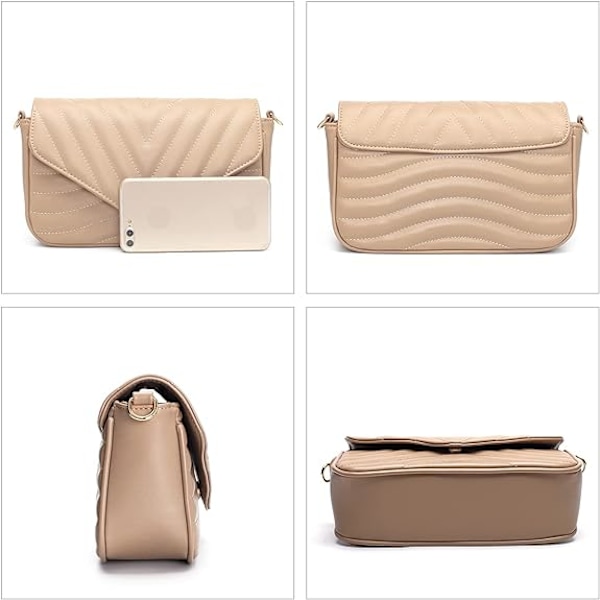 Lille Quiltet Crossbody Taske til Kvinder - Stilful Designer Punge