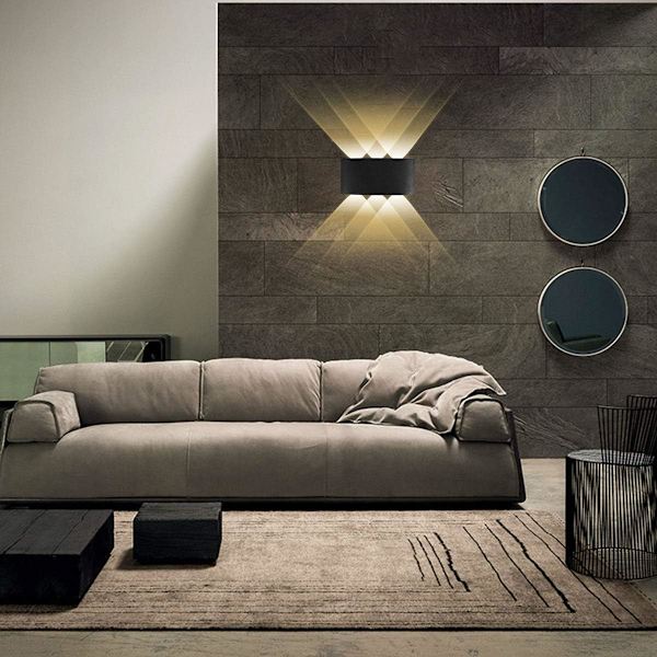 Modern LED-vägglampa Vattentät vägglampa Aluminium LED-vägglampa