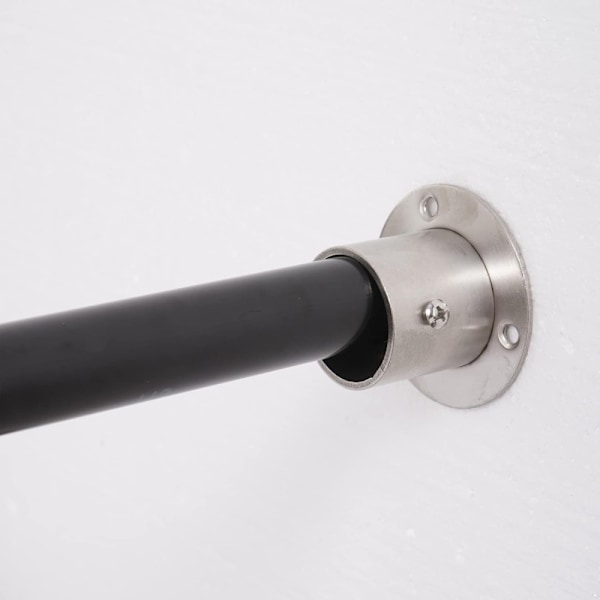 Pakke 25mm rustfritt stål gardinstangbrakett, skinnebrakett, sokk