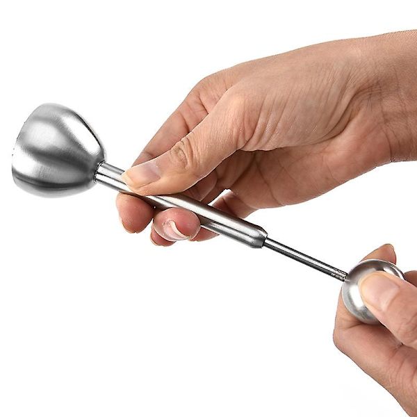 1 stk eggedeler i rustfritt stål, eggeåpner, Ha