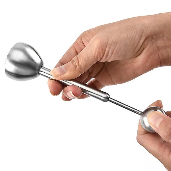 1 stk eggekutter i rustfritt stål, eggeåpner, Ha