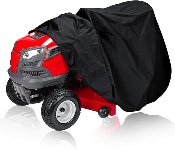 Svart polyester side-ejection ride-on-deksel 177 x 110 x 110 cm