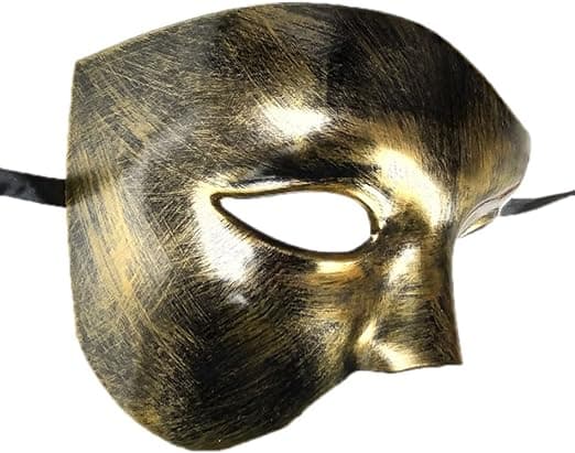 Masquerade Mask Retro Opera Phantom One Eye Half Face Costume