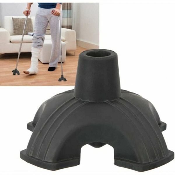 Gummibelagte Stokspidser til Vandrestokke, Indvendig Diameter 19mm Anti-Slip Stok