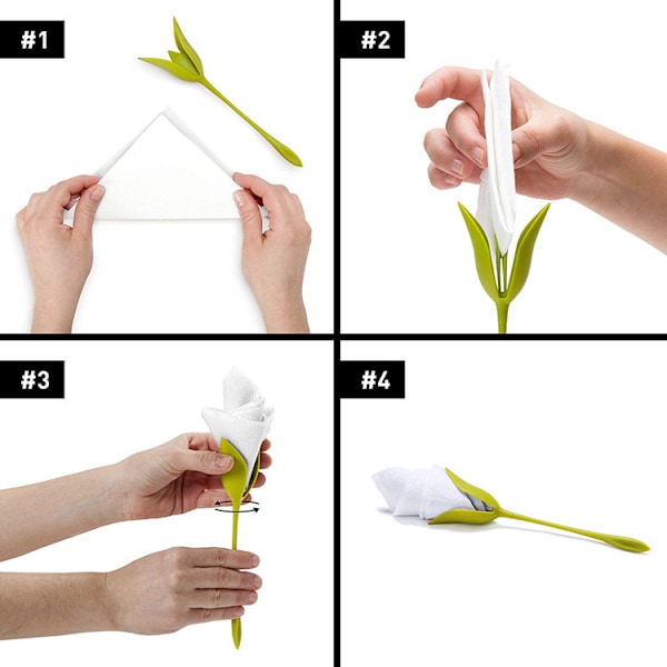 12 stycken blommiga servetthållare, servetthållare blomma papperservett hållare