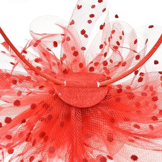 Fascinator fjerhat til bryllup, damehat til festligheder, pandebånd og clips