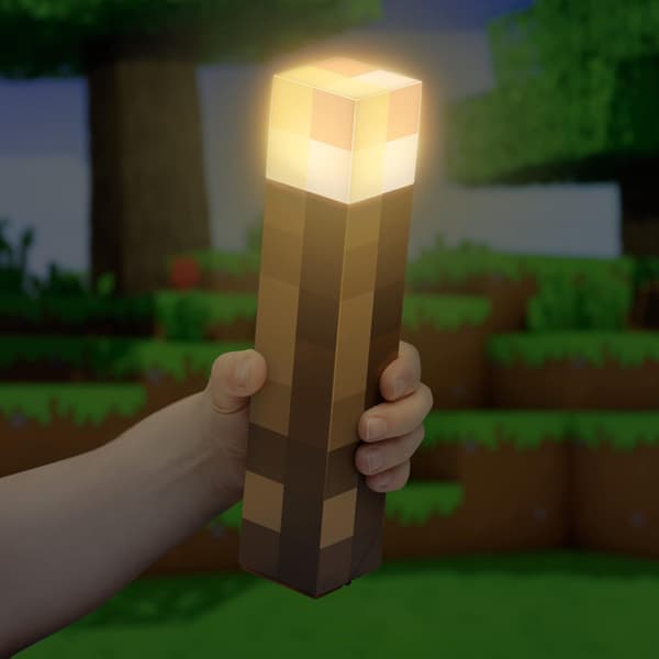 Minecraft Fakkel 2 lysmoduser 2 bruksmoduser Batteridrevet