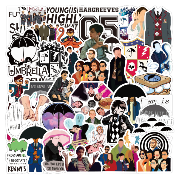 The Umbrella Academy Stickers| 50 st. | Vattentät klistermärke i vinyl