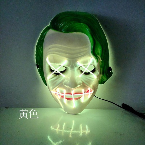LED Mask 2 pack inkl batterier - Halloween 2st Purge - Hannibal masker