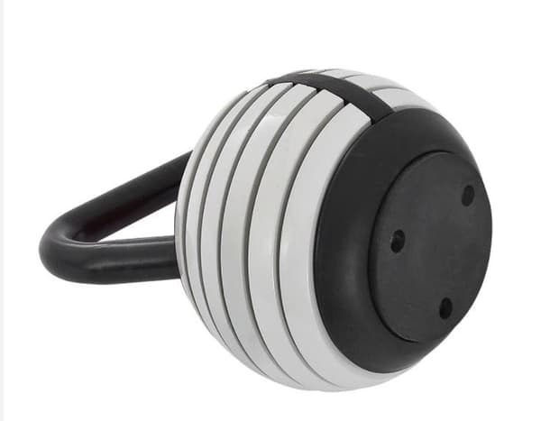 Kettlebell 18kg Justerbar Grå grå