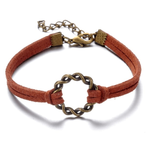 Armband med symbolen "Flätad ring" i metall - Flera färger Svart