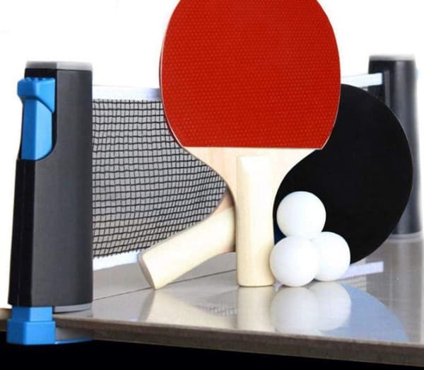 Pingisset - nät, 2st rack och 6 bollar