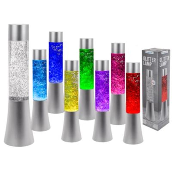 Glitter - Färgskiftande LED Lavalampa