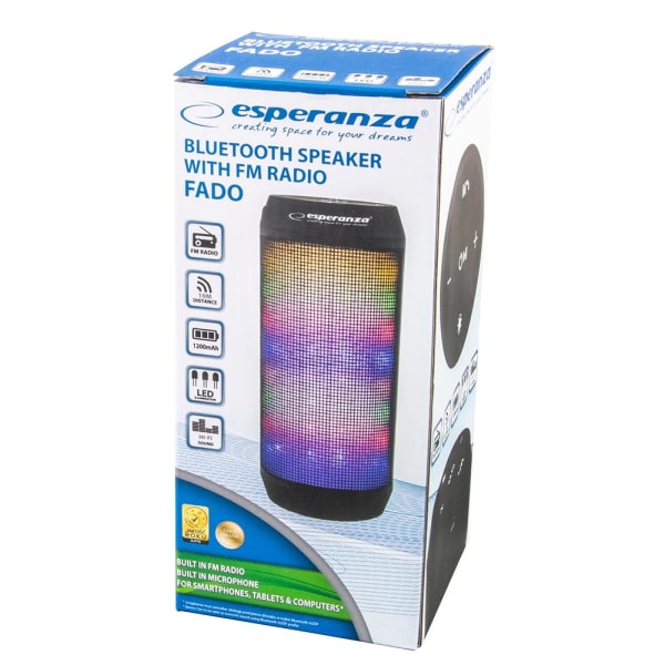 Bluetooth högtalare med RGB LED belysning EP133K