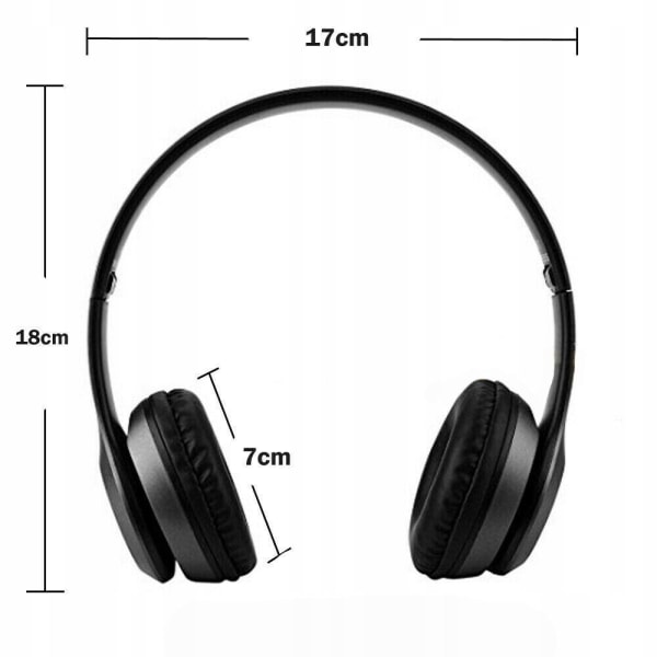 Bluetoothhörlurar - Svarta P47