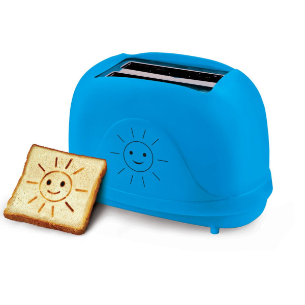 Brödrost Toaster Smiley rostar bilder EKT003B Blå Blå