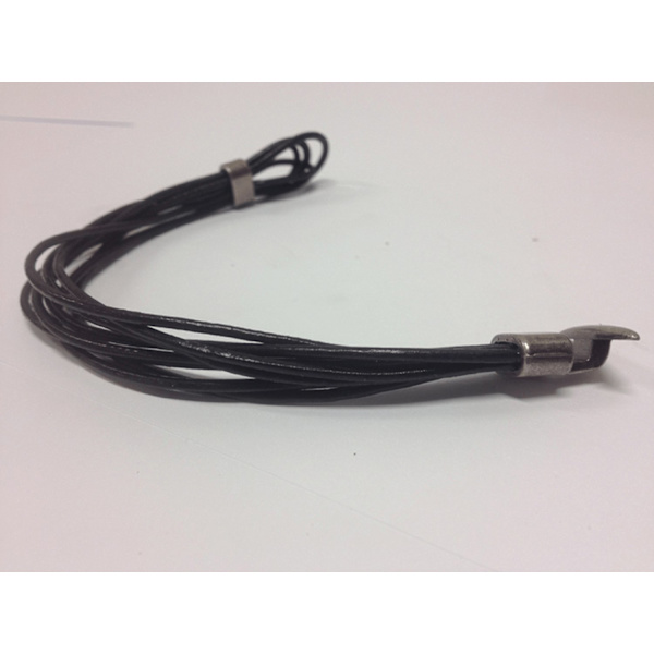 Armband ankarspänne med flera remmar i PU läder - 3 färger Svart