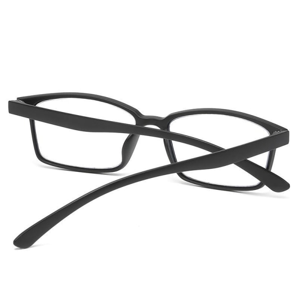 Läsglasögon +1,0 - + 4,0 svart fyrkantig båge Black +1,0