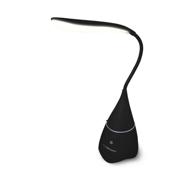 Bluetooth skrivbordslampa med högtalare - Vit eller Svart Svart