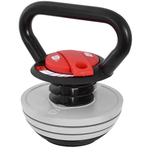 Kettlebell 18kg Justerbar Grå grå