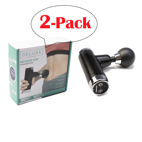 MINI Massage Pistol Deluxe 2-pack Svart