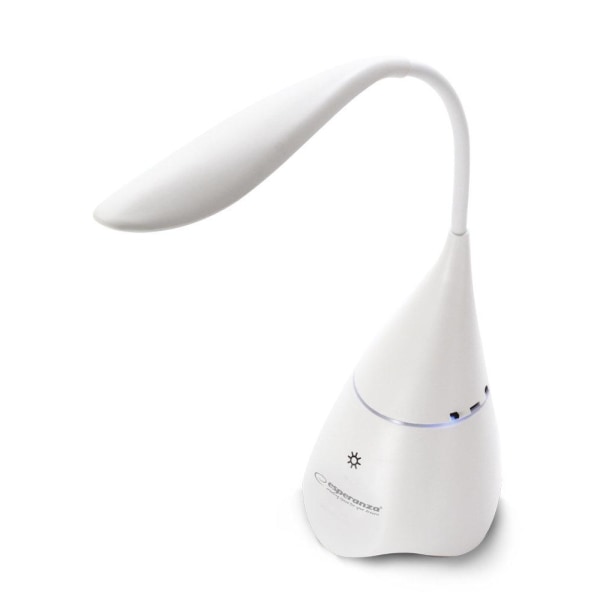 Bluetooth skrivbordslampa med högtalare  - Vit eller Svart Vit