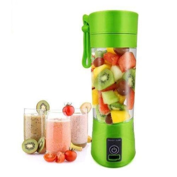 Portabel USB Blender 6 blads 380ml - Grön Grön