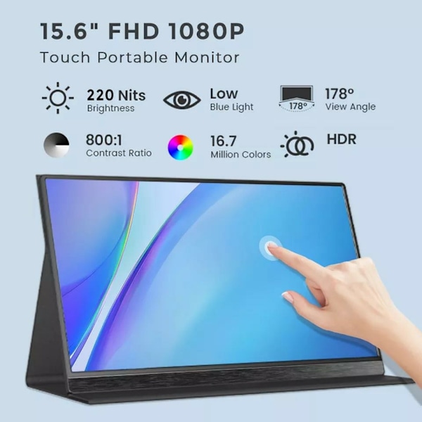 S27b-2 portable monitor 15,6" med touch screen