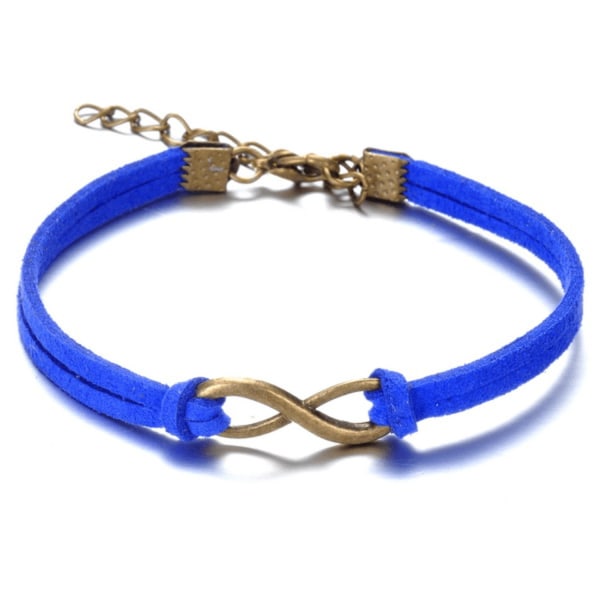 Armband med symbolen "infinity" i metall - Flera färger Blå
