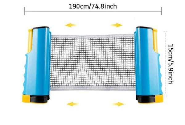 Pingisset - nät, 2st rack och 6 bollar