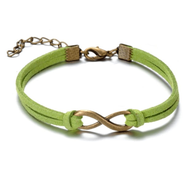 Armband med symbolen "infinity" i metall - Flera färger Grön