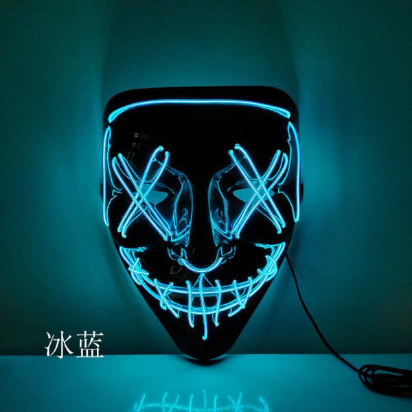LED Mask 8 pack inkl batterier - Halloween