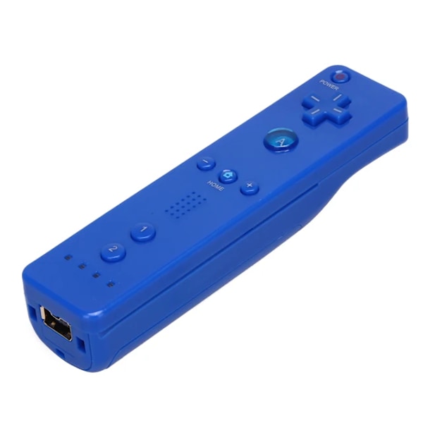 5 färger 1 st trådlös handkontroll för Nintendo Wii spel fjärrkontroll joystick joypad nunchuck hand kurvad spel handtag tillbehör Dark Blue