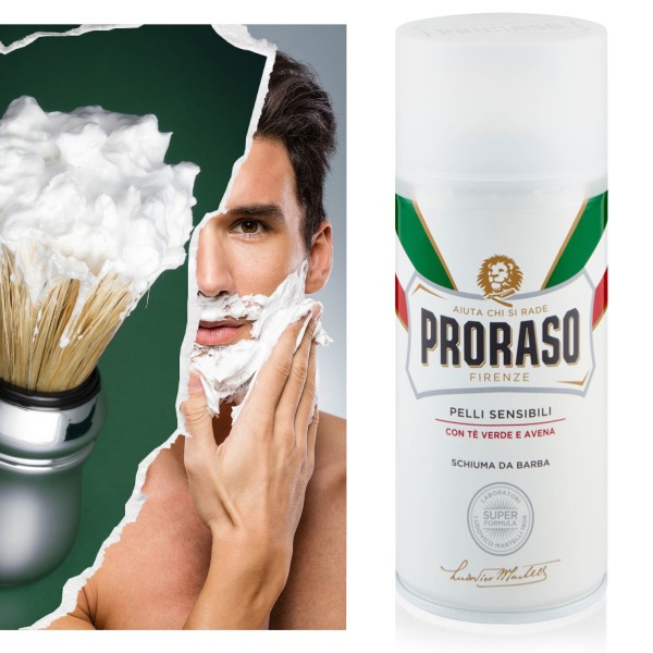 Proraso - Rakskum för känslig hud med Aloe och grönt te 300ml