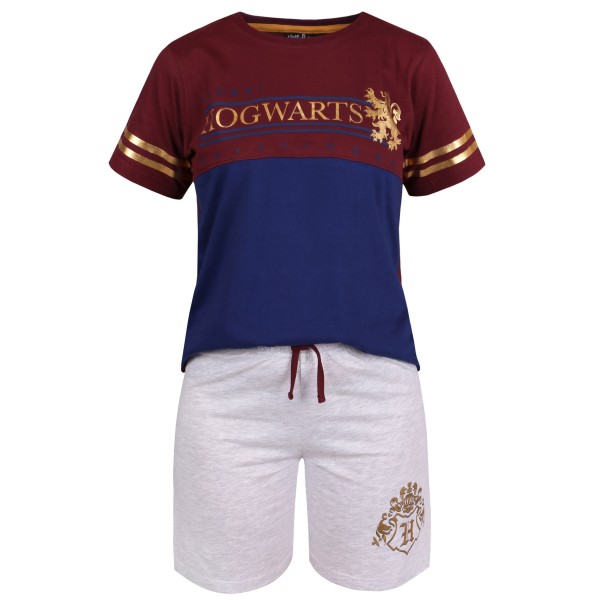 Grå och rödbrun Hogwarts HARRY POTTER pyjamas 146 cm