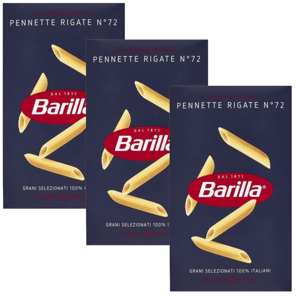BARILLA Pennette Rigate - Italiensk Rörpasta, Penne Pasta 500g