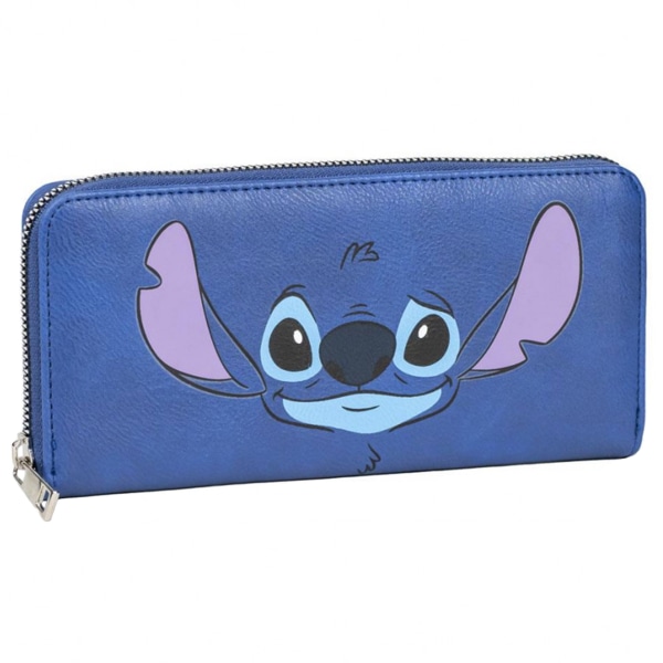 Stitch Disney Marinblå, Stor Plånbok med Dragkedja, Dam 20x10 cm