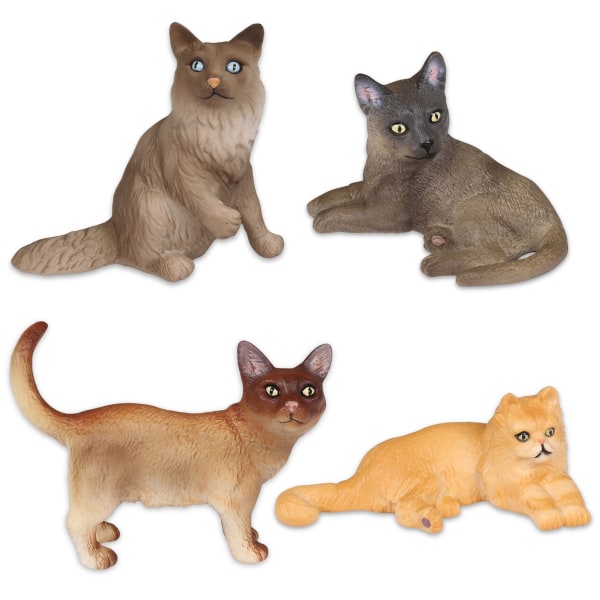 Collecta Set av 4 Kattfigurer, Djurfigurer 3+