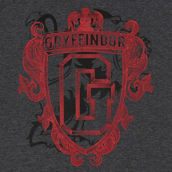 Mörkgrå GRYFFINDOR Harry Potter t-shirt för damer M