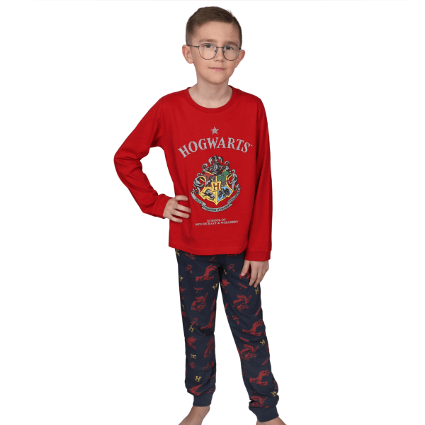 Harry Potter Pojke Långa Pyjamasbyxor, Långärmad Tröja, Bomull OEKO-TEX 140 cm
