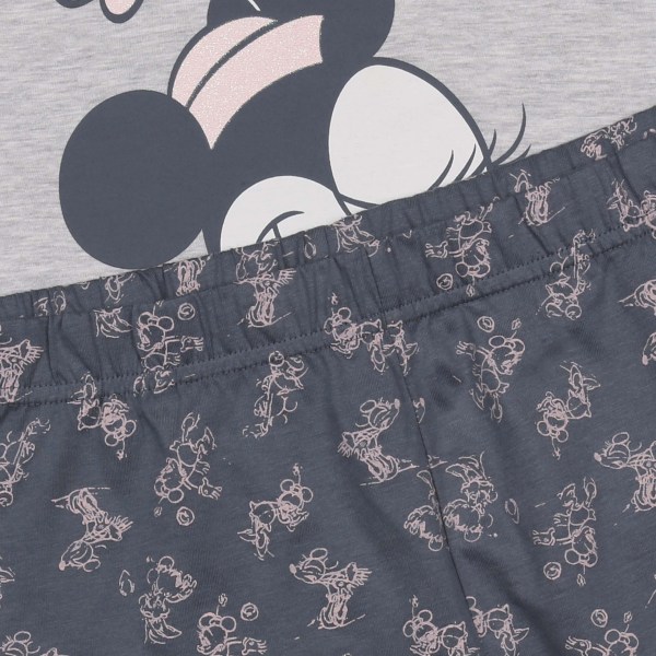 Minnie Mus Grå Flickor Kortärmad Pyjamas, Sommarpyjamas 152 cm