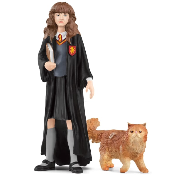 SLH42635 Schleich Harry Potter - Hermione Granger och Crookshanks, figurin för barn 6+