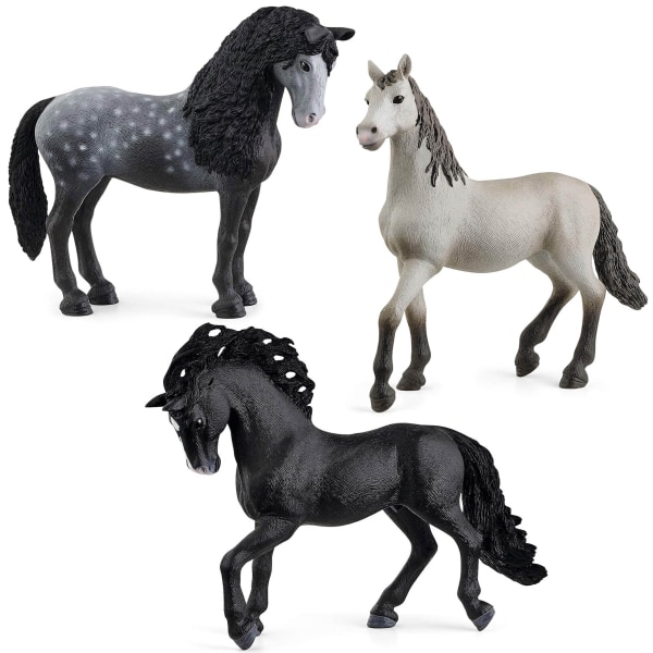 Schleich Horse Club - Set med Spanska Hästar Figurer, Djurfigurer för Barn 3 st