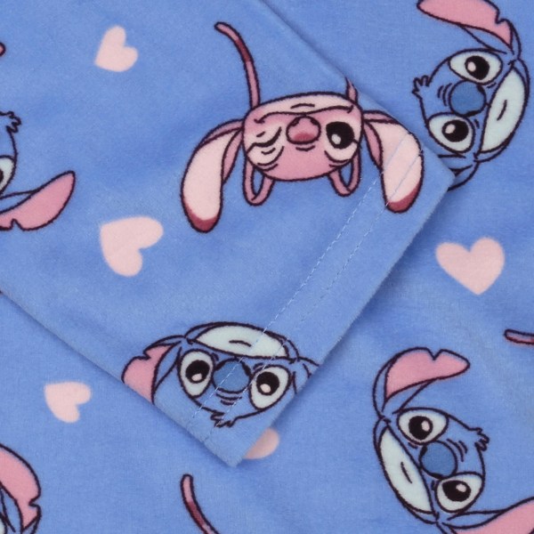 Stitch och Angel Disney Flickors Pyjamas med långa ärmar, Varm Pyjamas 134 cm