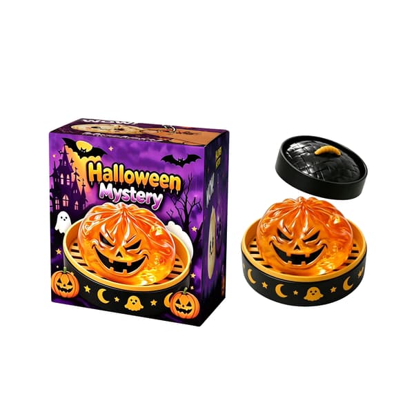 Halloweenpumpaskulpteringskul: Mjuk, studsande och rolig för stresslindring.