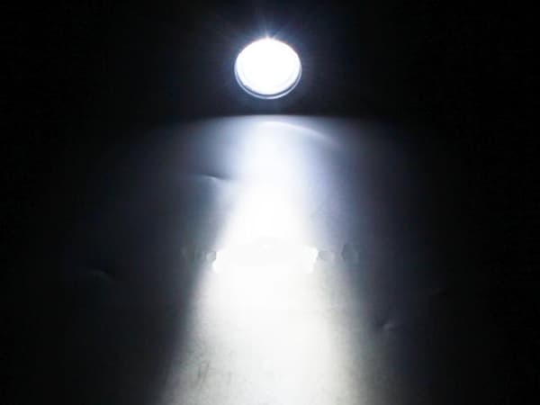 LED 10W mini spot 3D-linse 12-24V arbejdslys, ATV osv. Sort