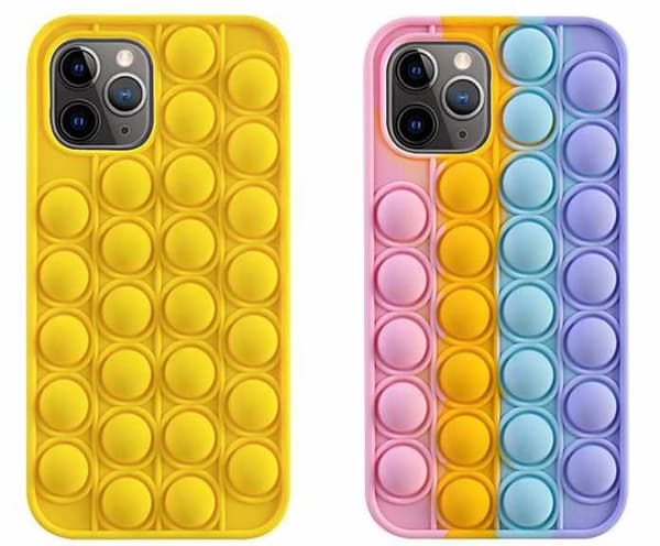 iPhone 11 / iPhone XR Skal - Pop it Fidget Bubbles Rosa